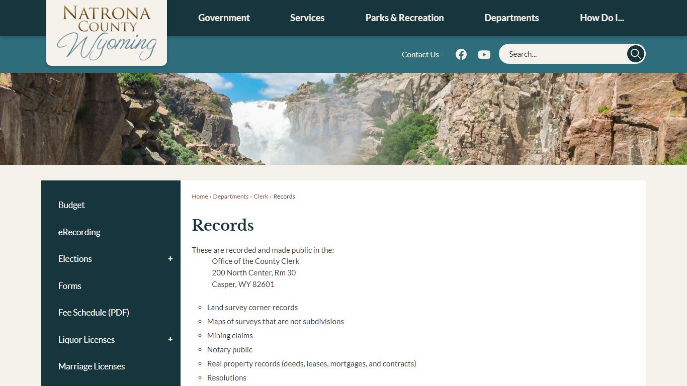 Records | Natrona County, WY